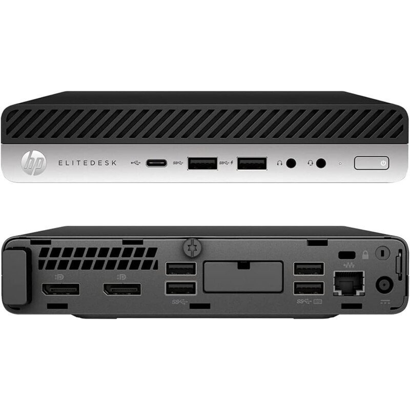 HP Elitedesk 800 G3 DM 65W Refurbished, i5-6500T, 8GB, 128GB NVMe, Windows 11 Pro