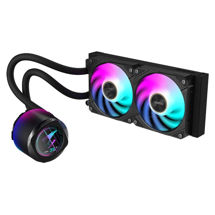 GIGABYTE CPU Cooler Liquid Cooler AORUS WATERFORCE X II 240 ARGB Sync 2 x 120mm - Image 5