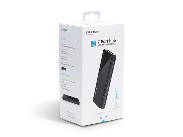 TP-LINK UH720 USB 3.0 7-PORT HUB, 2 CHARGING PORTS - Image 5