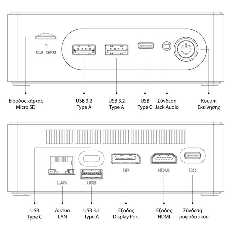 HUSHIDA MINI PC-12450 i5-12450H/16GB/512GB/W11PRO - Image 3