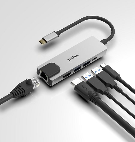 D-LINK DUB-M520 5-IN-1 USB-C HUB HDMI, ETH & PD - Image 3