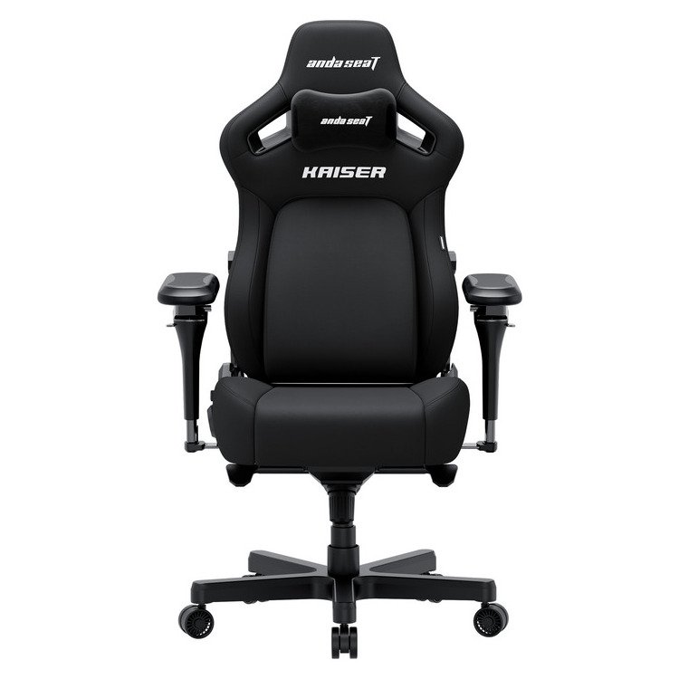 ANDA SEAT Gaming Chair KAISER-4 V2 XL Black Fabric with 6D Armrest - Image 2