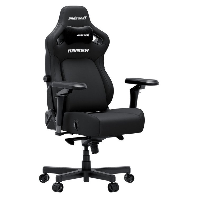 ANDA SEAT Gaming Chair KAISER-4 V2 XL Black Fabric with 6D Armrest - Image 3