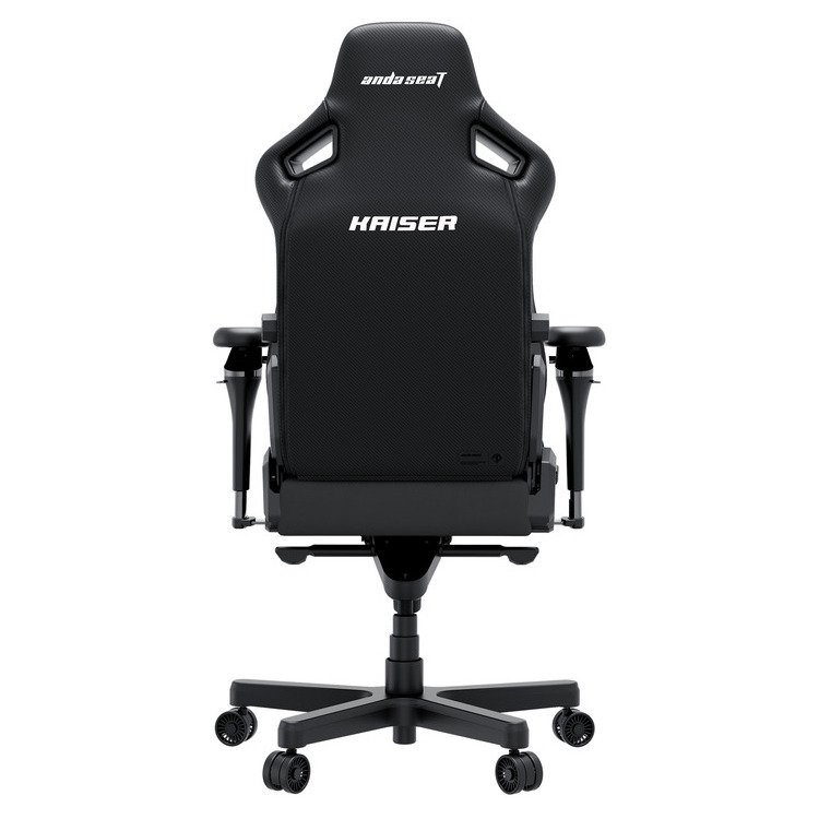 ANDA SEAT Gaming Chair KAISER-4 V2 XL Black Fabric with 6D Armrest - Image 4