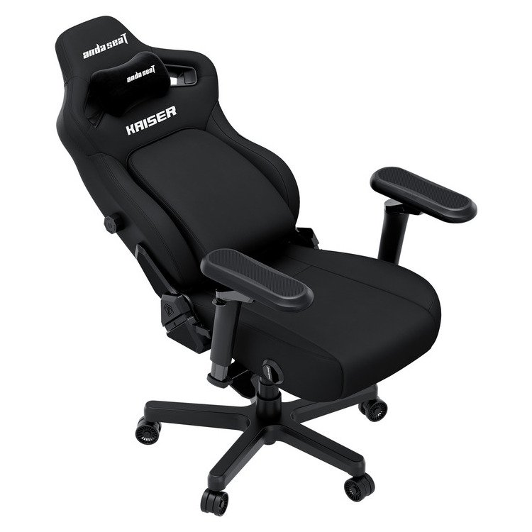 ANDA SEAT Gaming Chair KAISER-4 V2 XL Black Fabric with 6D Armrest - Image 5