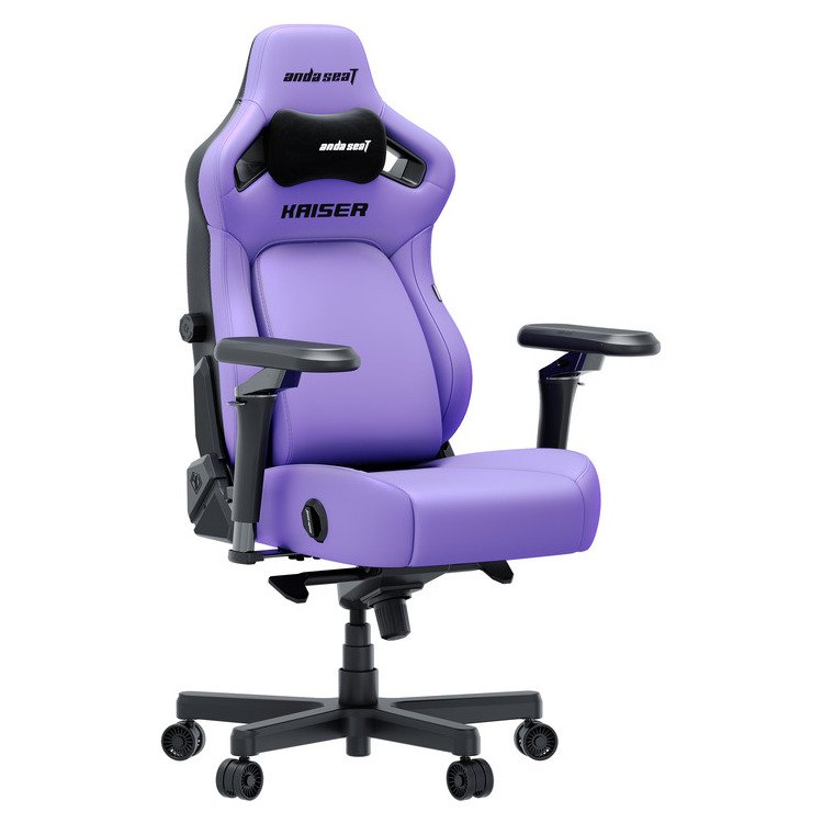 ANDA SEAT Gaming Chair KAISER-4 V2 XL Purple with 6D Armrest - Image 3