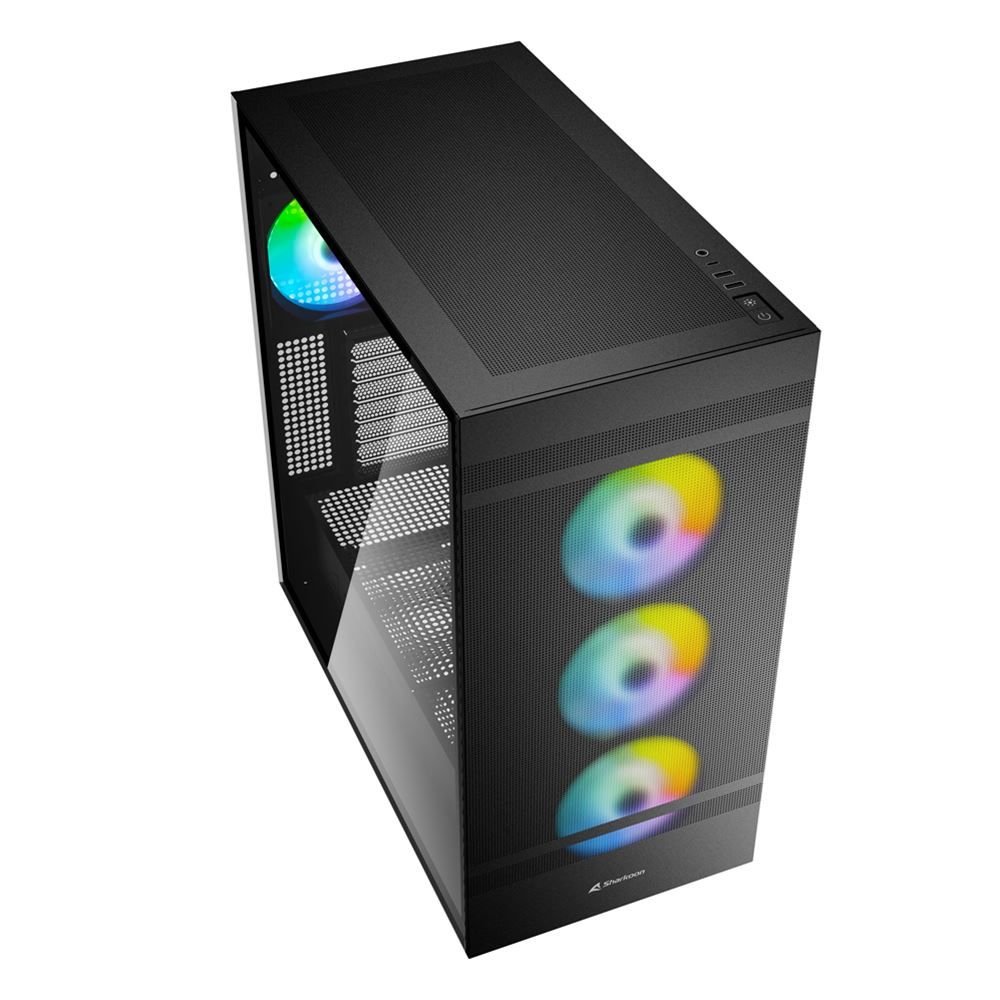 Sharkoon Rebel C50 RGB Gaming Full Tower Κουτί Υπολογιστή με Πλαϊνό Παράθυρο Μαύρο (REBELC50BRGB) (SHRREBELC50BRGB) 3 Sharkoon Rebel C50 RGB Gaming Full Tower Κουτί Υπολογιστή με Πλαϊνό Παράθυρο Μαύρο (REBELC50BRGB) (SHRREBELC50BRGB) - Image 3