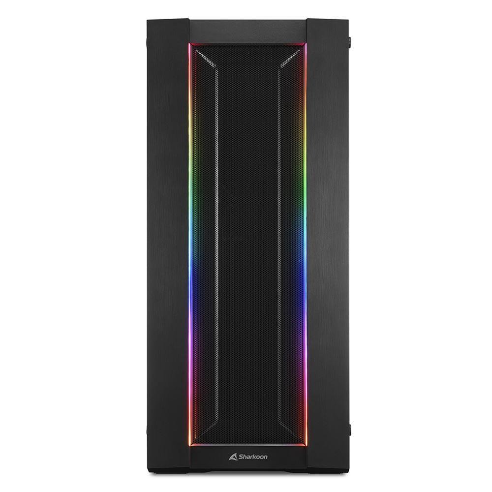 Sharkoon Elite Shark CA200M Gaming Midi Tower Κουτί Υπολογιστή με Πλαϊνό Παράθυρο και RGB Φωτισμό Μαύρο (ELCA200M) (SHRELCA200M) 2 Sharkoon Elite Shark CA200M Gaming Midi Tower Κουτί Υπολογιστή με Πλαϊνό Παράθυρο και RGB Φωτισμό Μαύρο (ELCA200M) (SHRELCA200M) - Image 2