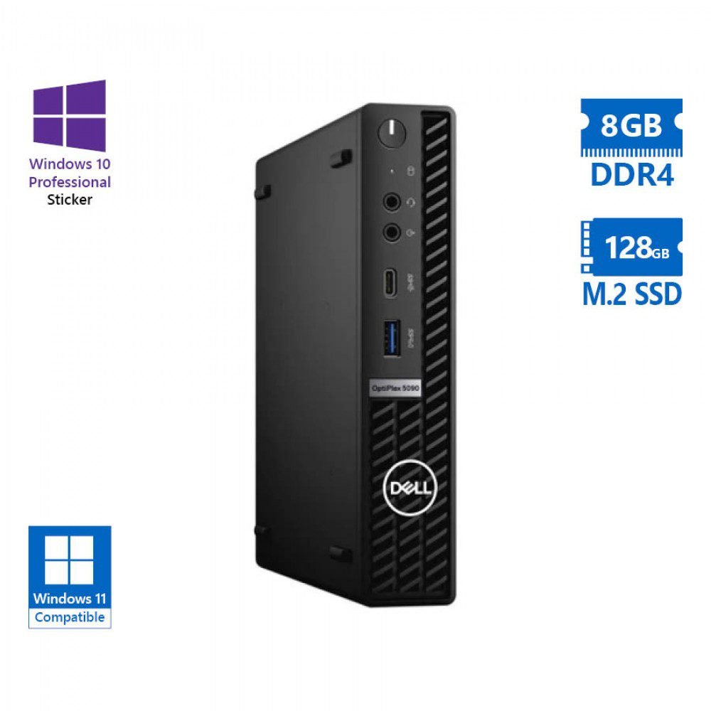Dell Optiplex 5090 DM i3-10100T/8GB DDR4/128GB M.2 SSD/No ODD/10P Grade A Refurbished PC 3 Dell Optiplex 5090 DM i3-10100T/8GB DDR4/128GB M.2 SSD/No ODD/10P Grade A Refurbished PC - Image 3