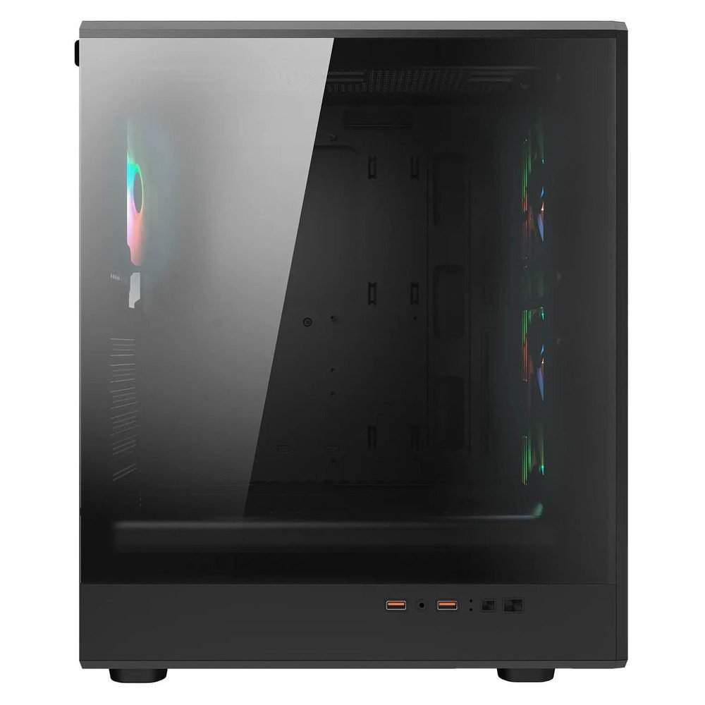 CC-COUGAR Case AIRFACE PURE RGB Tempered Glass Middle ATX Black (4x120mm RGB fans preinstalled) 4 CC-COUGAR Case AIRFACE PURE RGB Tempered Glass Middle ATX Black (4x120mm RGB fans preinstalled) - Image 4