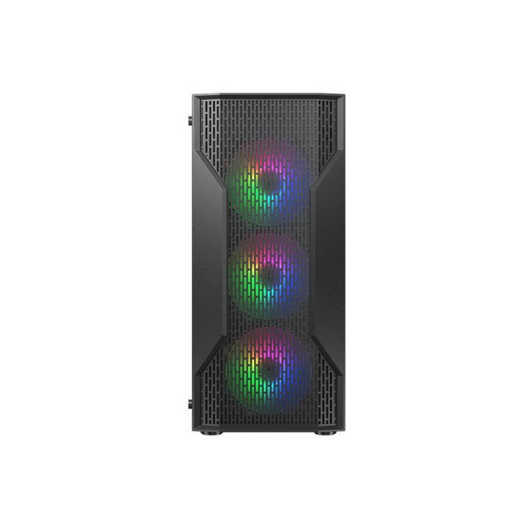 CC-COUGAR Case MX110 Mesh-G RGB Tempered Glass Middle ATX Black (4x120mm RGB fans preinstalled) 2 CC-COUGAR Case MX110 Mesh-G RGB Tempered Glass Middle ATX Black (4x120mm RGB fans preinstalled) - Image 2