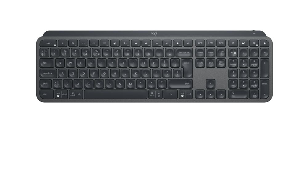 LOGITECH Keyboard Illuminated Wireless MxKeys S Graphite 1 LOGITECH MX Keys S Wireless Keyboard
