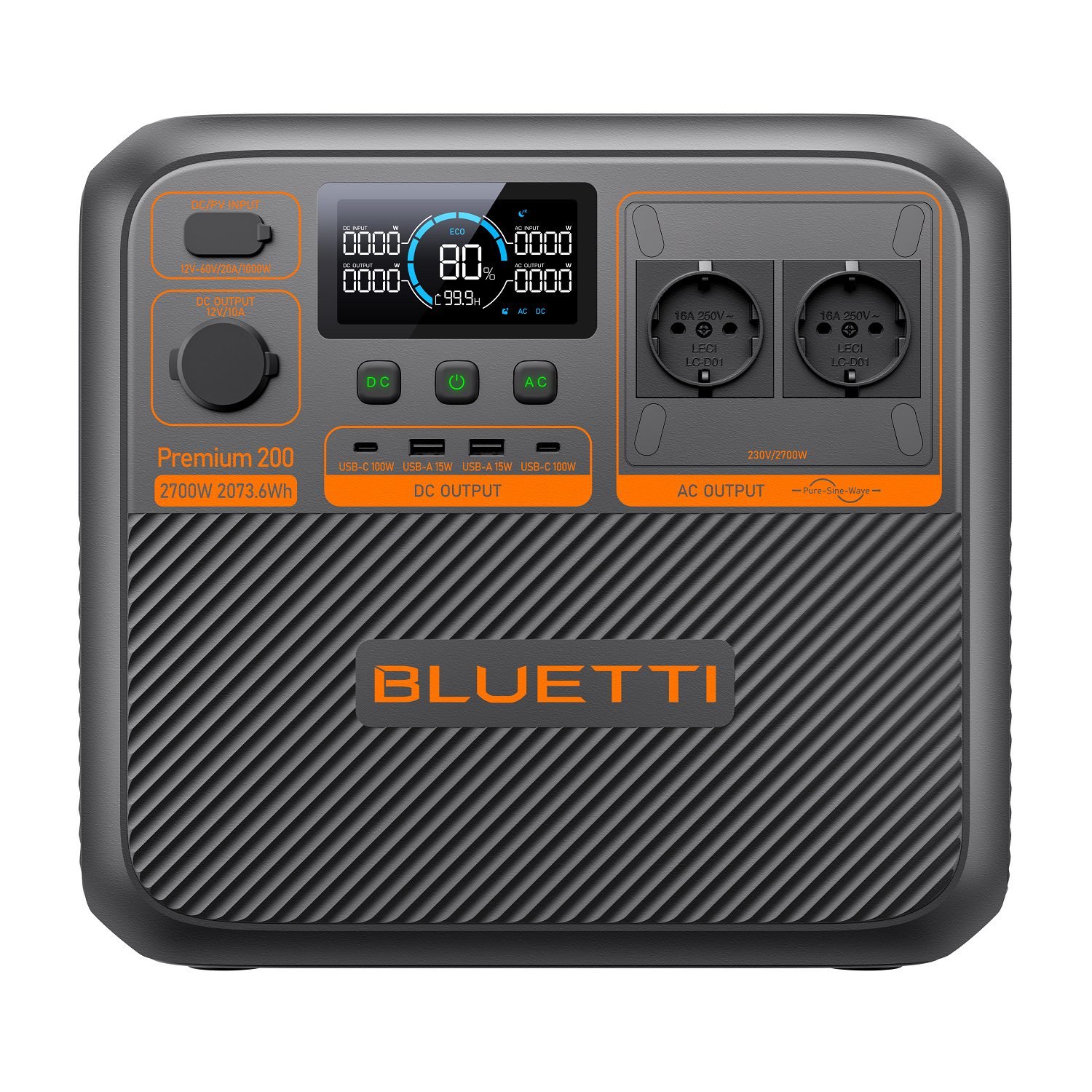 BLUETTI Premium Power Station PREMIUM 200 V2 2700W AC Outlet 2073Wh 1 BLUETTI Premium 200 V2
