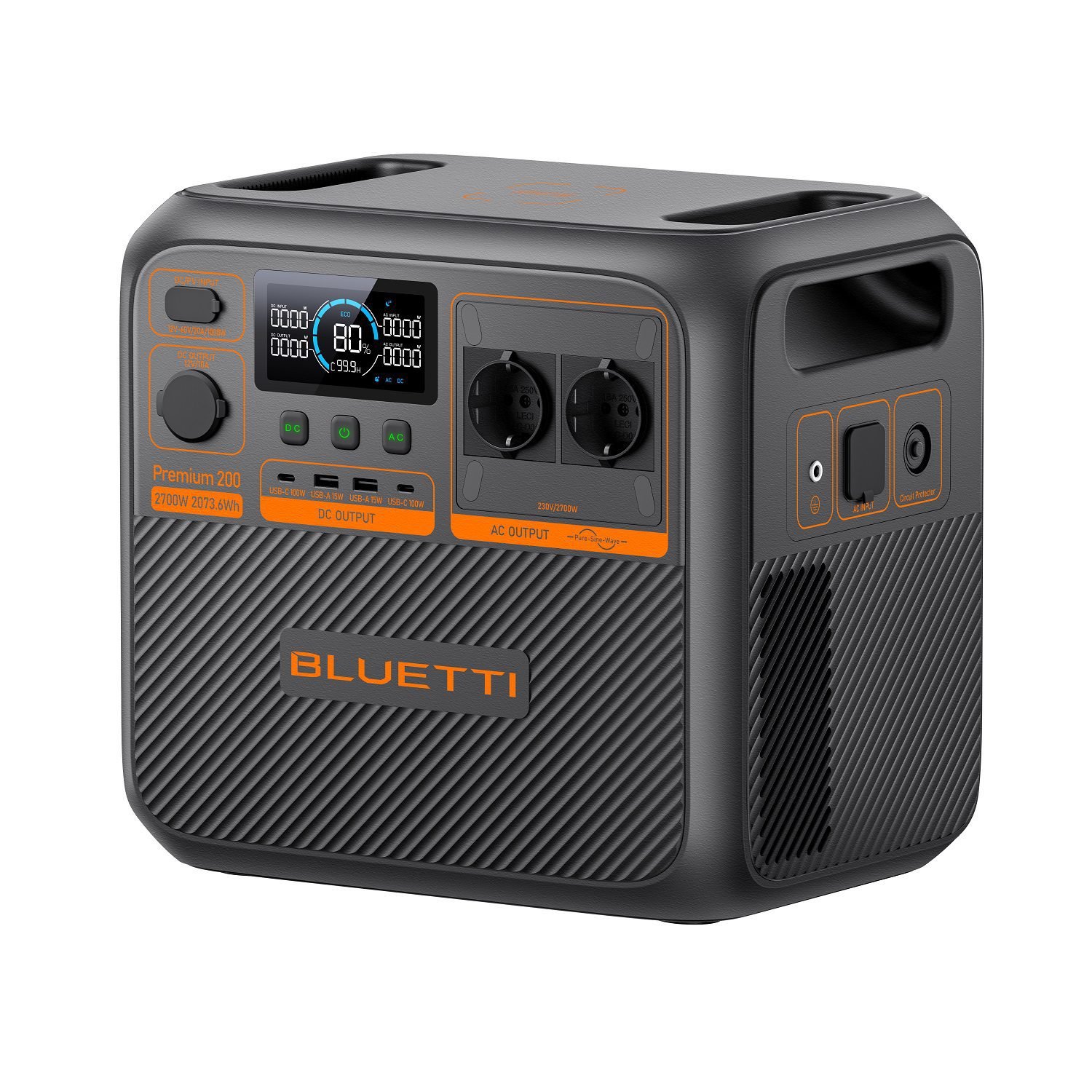BLUETTI Premium Power Station PREMIUM 200 V2 2700W AC Outlet 2073Wh 4 BLUETTI Premium Power Station PREMIUM 200 V2 2700W AC Outlet 2073Wh - Image 4