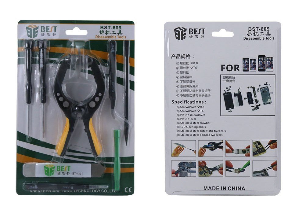 BEST Repair Tool Kit BST-609, για iPhone, 8 τμχ 4 BEST Repair Tool Kit BST-609, για iPhone, 8 τμχ - Image 4