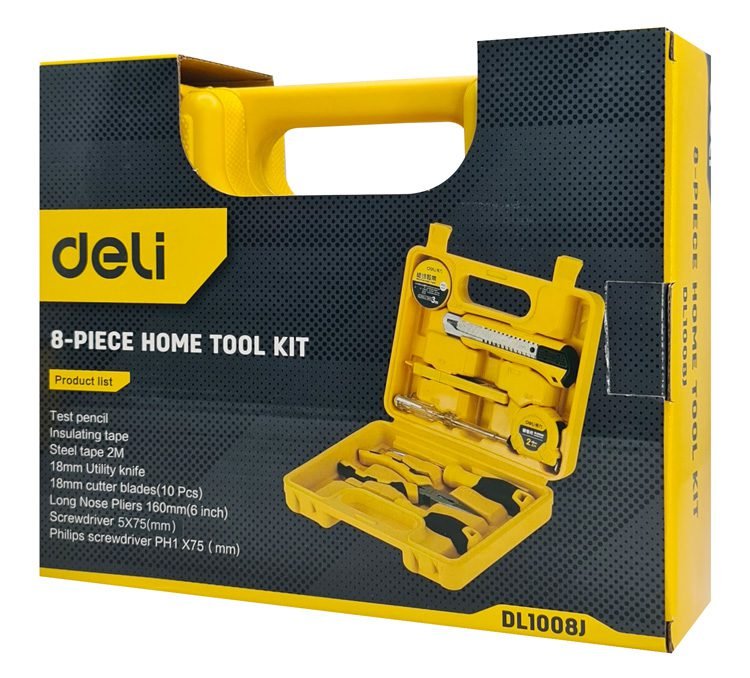 DELI σετ εργαλείων DL1008J, με θήκη, 8τμχ 3 DELI σετ εργαλείων DL1008J, με θήκη, 8τμχ - Image 3