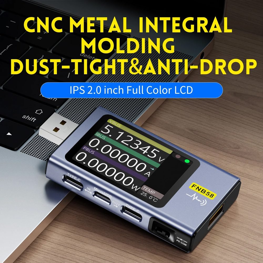 FNIRSI USB tester φόρτισης FNB58 4 FNIRSI USB tester φόρτισης FNB58 - Image 4