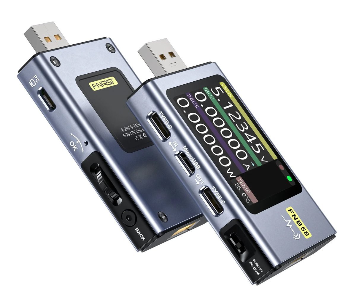 FNIRSI USB tester φόρτισης FNB58 1 FNIRSI FNB58