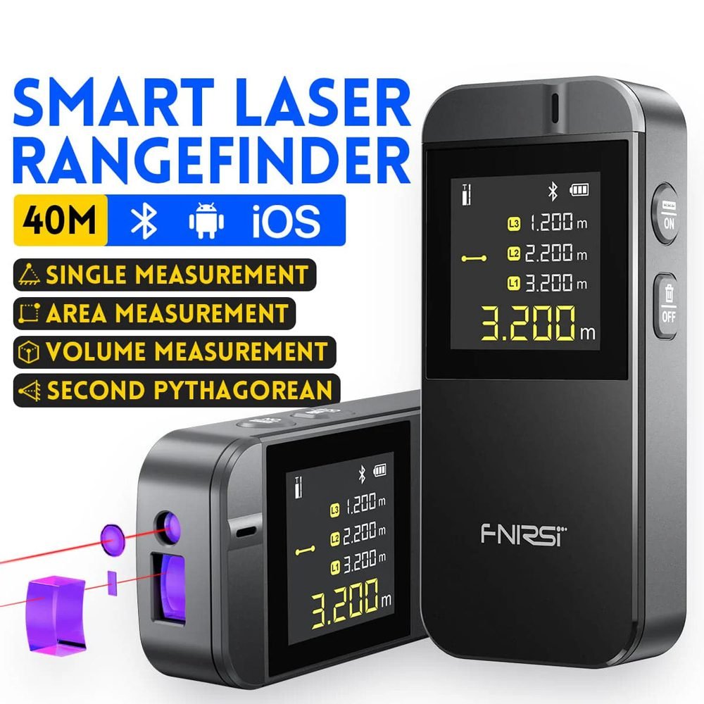 FNIRSI laser μετρητής απόστασης IR40, επαναφορτιζόμενος, 40m 2 FNIRSI laser μετρητής απόστασης IR40, επαναφορτιζόμενος, 40m - Image 2