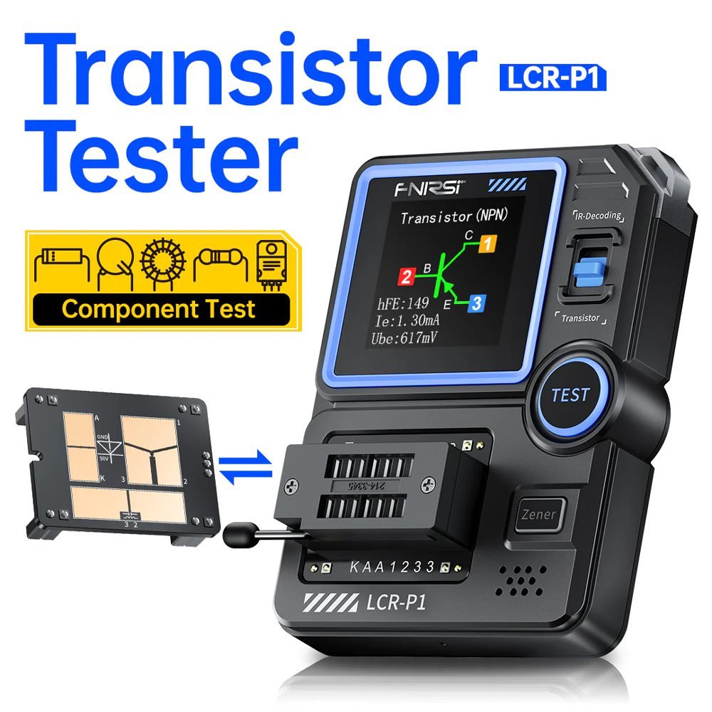 FNIRSI transistor tester LCR-P1, επαναφορτιζόμενο 2 FNIRSI transistor tester LCR-P1, επαναφορτιζόμενο - Image 2