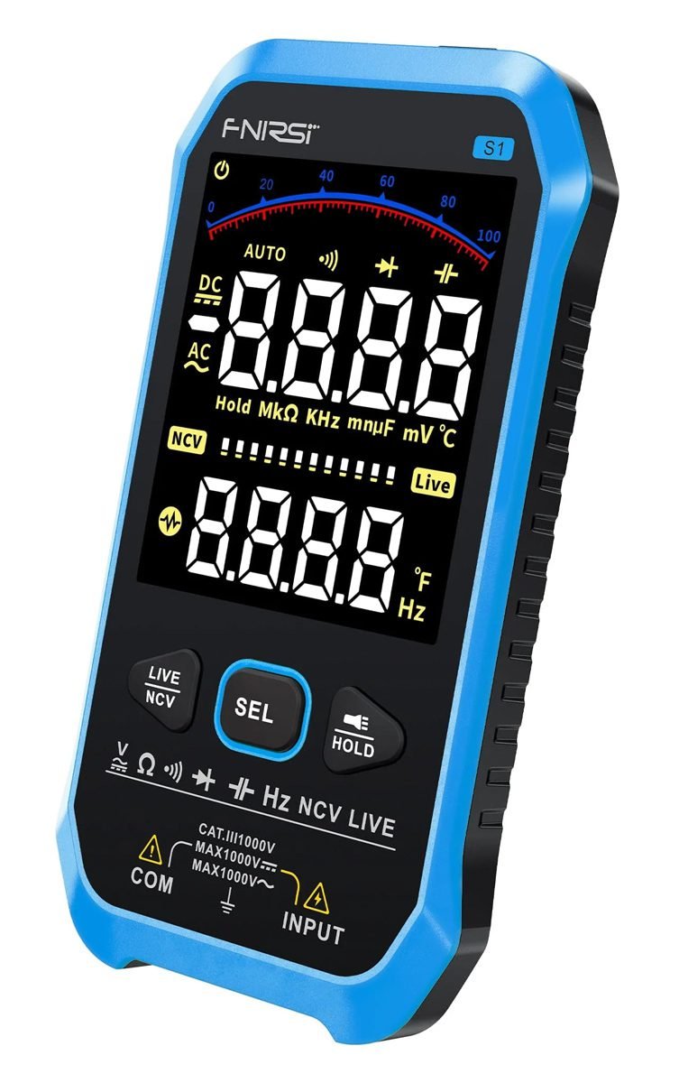 FNIRSI ψηφιακό πολύμετρο S1, 1000V AC/DC, NCV, RMS, επαναφορτιζόμενο 1 FNIRSI S1