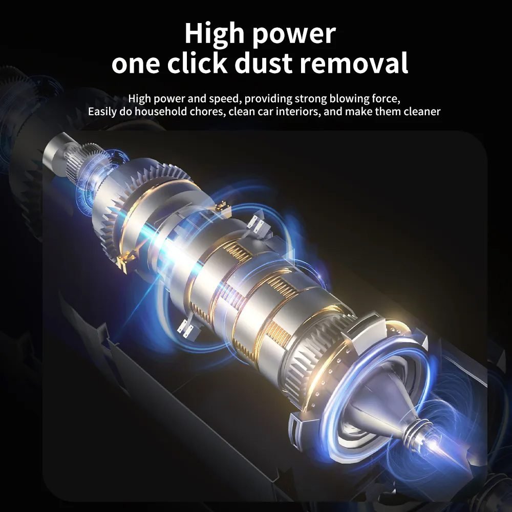 KINZIR 2 σε 1 σκουπάκι χειρός & air duster VC43, 70W, 6000mAh, μαύρο 3 KINZIR 2 σε 1 σκουπάκι χειρός & air duster VC43, 70W, 6000mAh, μαύρο - Image 3