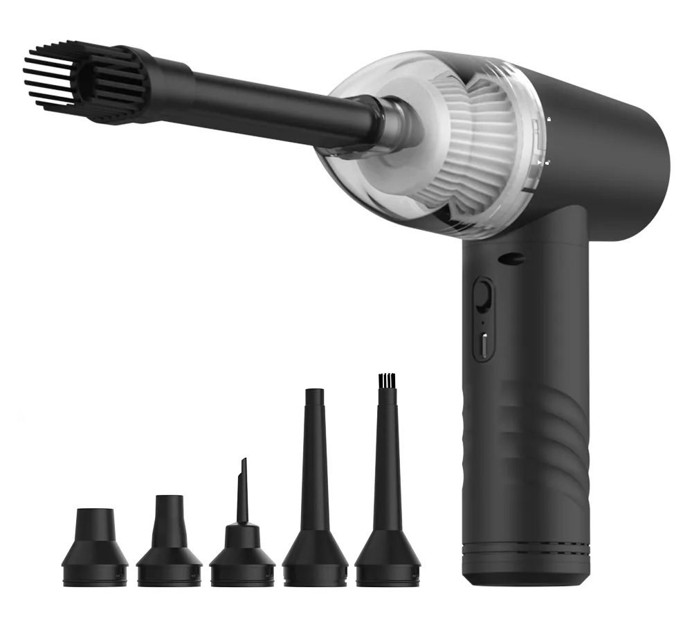 KINZIR 2 σε 1 σκουπάκι χειρός & air duster VC43, 70W, 6000mAh, μαύρο 1 KINZIR VC43