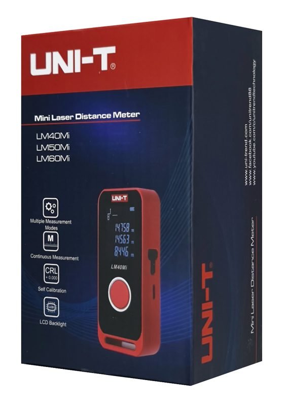 UNI-T μίνι laser μετρητής απόστασης LM60Mi, επαναφορτιζόμενος, m/ft/in, 60m 4 UNI-T μίνι laser μετρητής απόστασης LM60Mi, επαναφορτιζόμενος, m/ft/in, 60m - Image 4