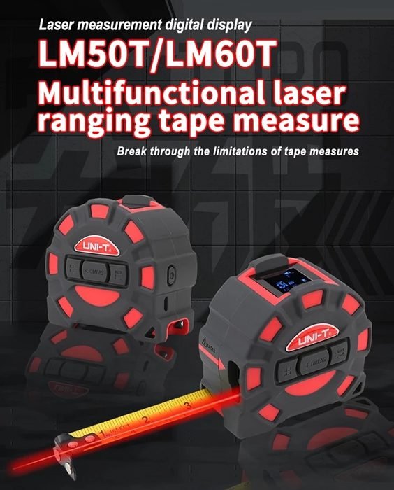 UNI-T ψηφιακό μέτρο laser LM60T, έως 60m, m/ft/in, με μετροταινία 5m 2 UNI-T ψηφιακό μέτρο laser LM60T, έως 60m, m/ft/in, με μετροταινία 5m - Image 2