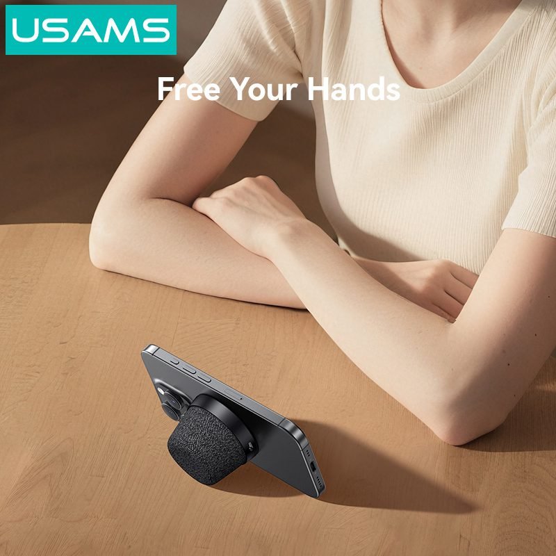 USAMS μίνι φορητό ηχείο YX016, μαγνητικό, 3W, Bluetooth, 700mAh, μαύρο 4 USAMS μίνι φορητό ηχείο YX016, μαγνητικό, 3W, Bluetooth, 700mAh, μαύρο - Image 4