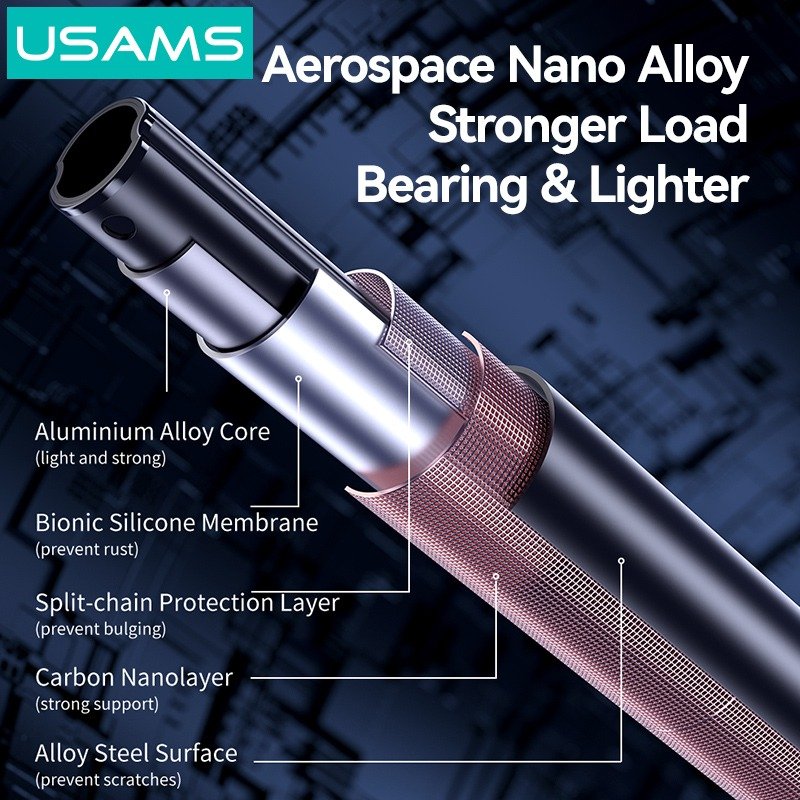 USAMS φωτιστικό δαχτυλίδι LED ZB323 με τρίποδο & βάση smartphone, μαύρο 3 USAMS φωτιστικό δαχτυλίδι LED ZB323 με τρίποδο & βάση smartphone, μαύρο - Image 3