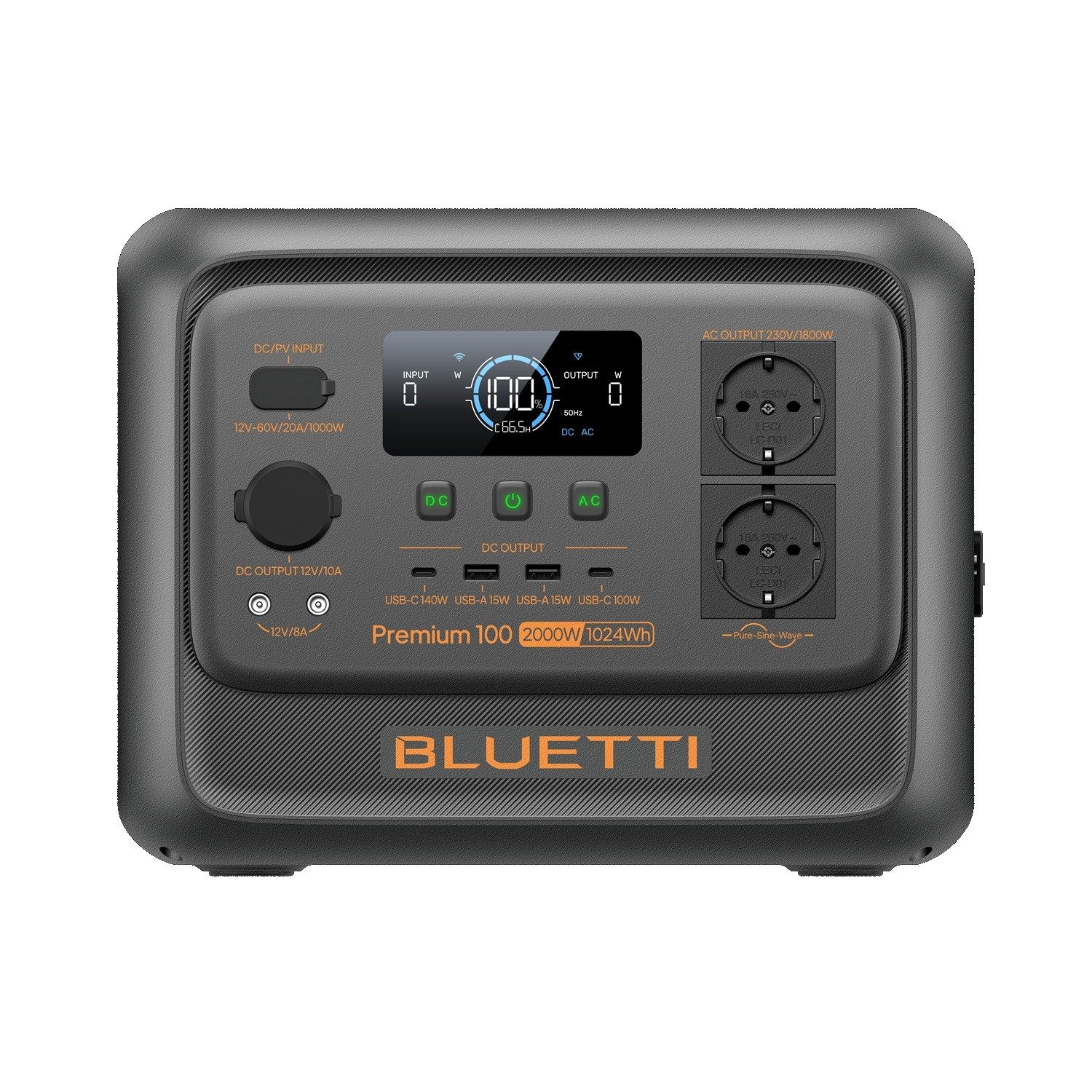 BLUETTI Premium 100 V2 Portable Power Station, 1800W AC Outlet 1024Wh 4 BLUETTI Premium 100 V2