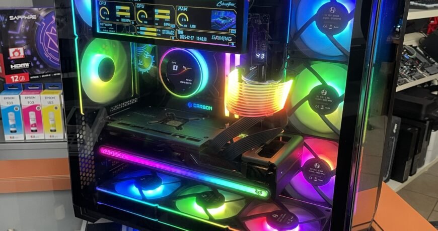 Υπολογιστής με φωτισμό RGB